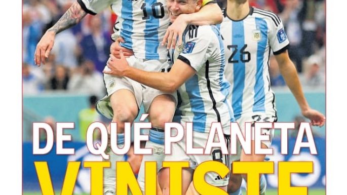 Los diarios del país y el mundo destacaron el pase a la final de la selección argentina