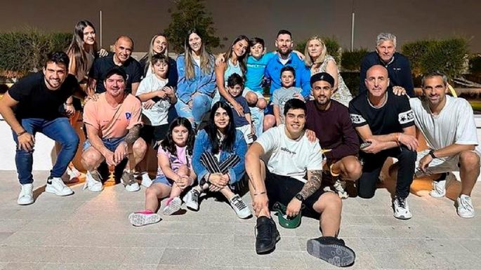 Los jugadores de la Scaloneta recibieron a sus familiares antes de la final