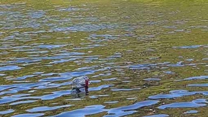 La costa y el río, llenos de residuos que van dejando sus concurrentes