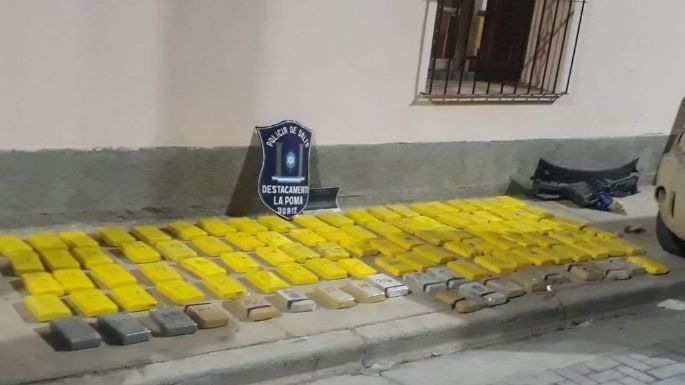 Salta: transportaba 120 kilos de cocaína ocultos en una camioneta