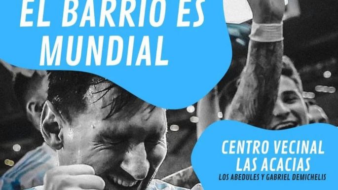 En Las Acacias disfrutarán la final en pantalla gigante