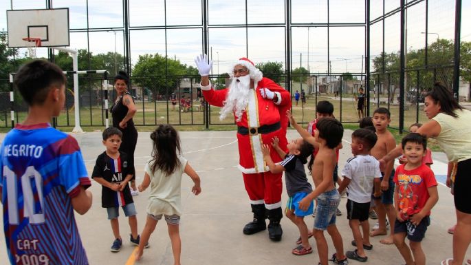 Papá Noel comenzó su recorrido en La Calera