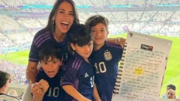 La carta de Thiago Messi con la canción "Muchachos" que se hizo viral