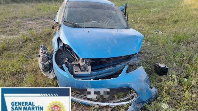 Accidente en la 158: sufrió lesiones graves, pero pudo ser una tragedia