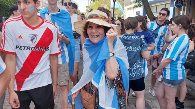 "Abuela la la la lá": la versión local en medio de los festejos