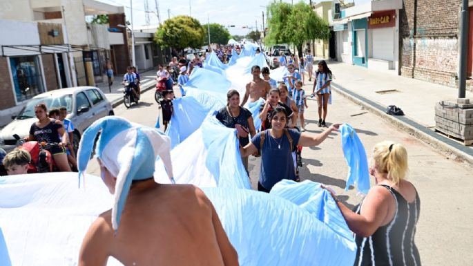 En Villa Nueva también festejan el campeonato de Argentina