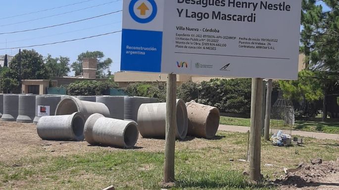 Inició la obra de desagüe en el Golf