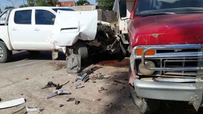 Motociclista herida en una caída y dos colisiones en Villa Nueva