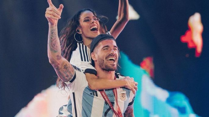 Rodrigo de Paul participó del show de su pareja Tini Stoessel