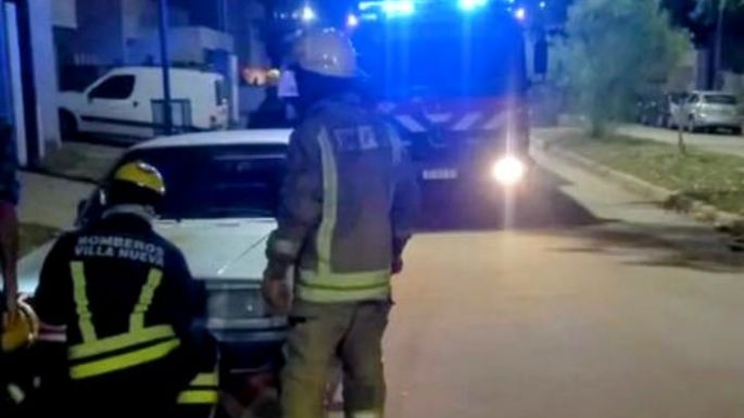 En plena madrugada navideña, Bomberos sofocaron un principio de incendio