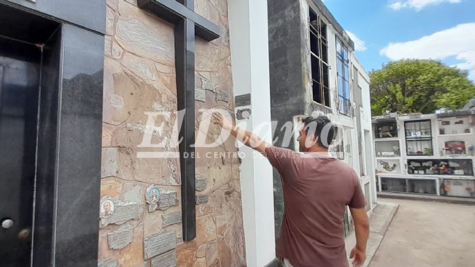 Robaron más de 160 placas de bronce en el cementerio de Villa Nueva