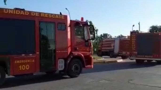 Comenzó la movilización de bomberos por la ciudad