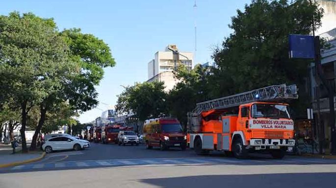 Protesta de Bomberos