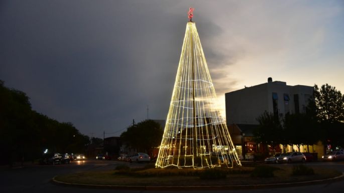 Encendieron el Árbol de Navidad en la costanera local