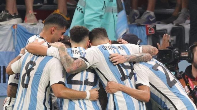 ¡GOOOL! Nahuel Molina abre el marcador para Argentina