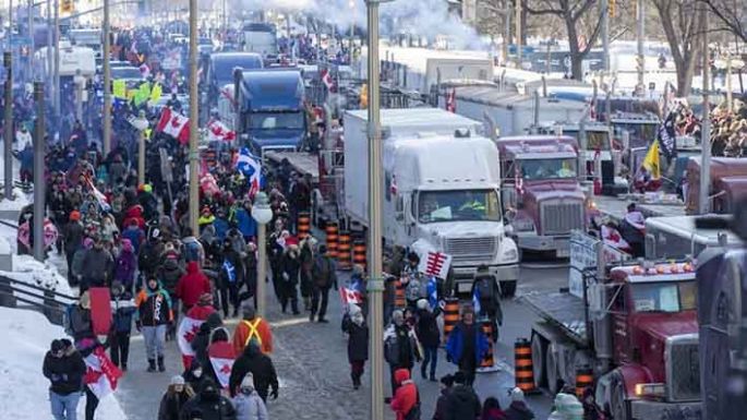 Caos en la frontera de Canadá