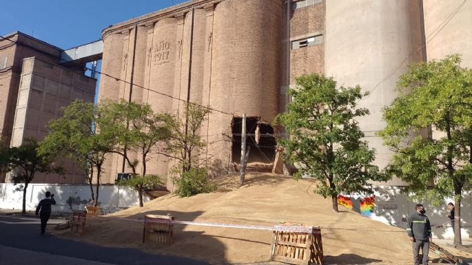 Se rompió un silo en el Molino Fénix