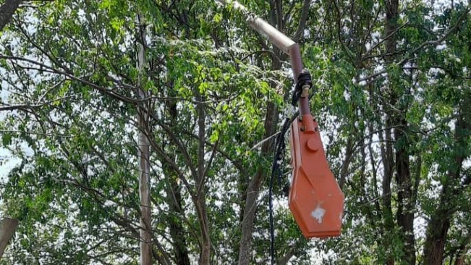 Volvieron a robar cables del alumbrado público