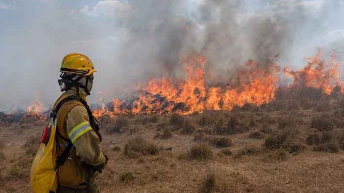La furia del fuego arrasa con todo