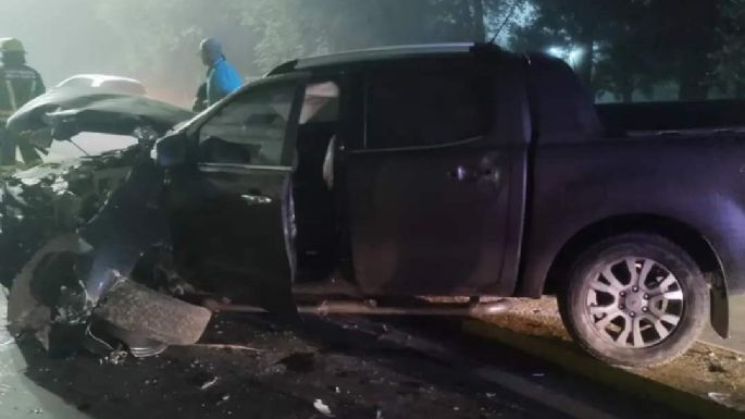 Una camioneta chocó en plena avenida Carranza
