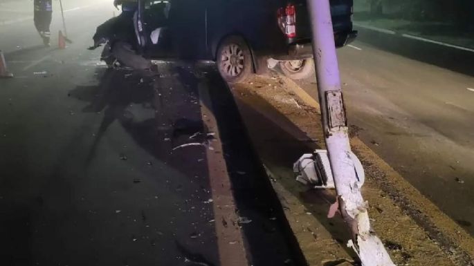 Una camioneta chocó en plena avenida Carranza