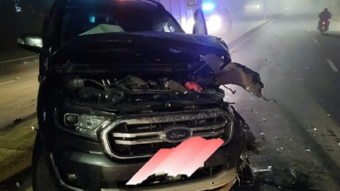Una camioneta chocó en plena avenida Carranza