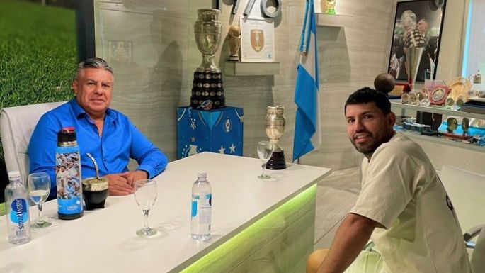 El "Kun" Agüero se reunió con "Chiqui" Tapia con miras al Mundial de Qatar