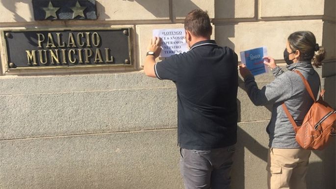 Reclamo de los adjudicatarios de Lo Tengo en el municipio