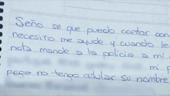 Usó el cuaderno de comunicaciones de su hijo para denunciar violencia de género