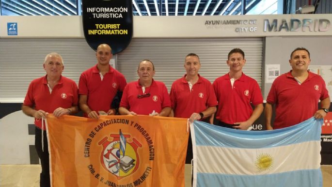 Bomberos de Villa María viajaron a España a capacitarse en incendios forestales