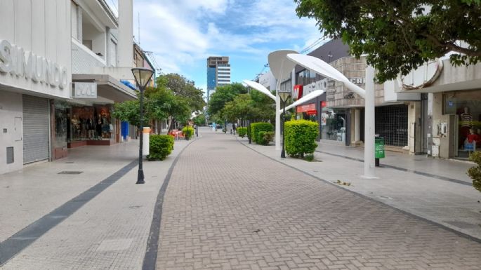 Las calles del centro...un desierto