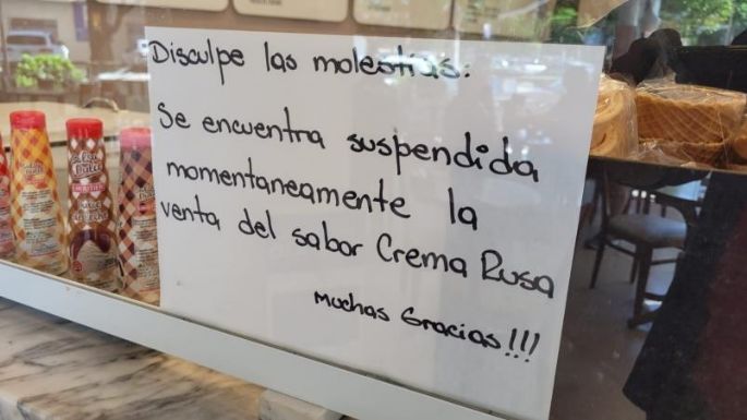 Una heladería cordobesa decidió no vender la crema rusa