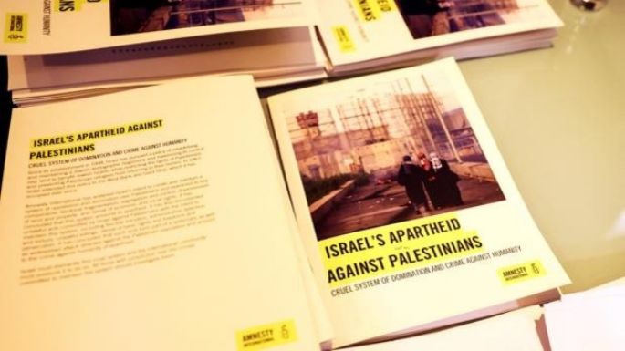 Amnistía Internacional acusa a Israel de apartheid por trato a los palestinos