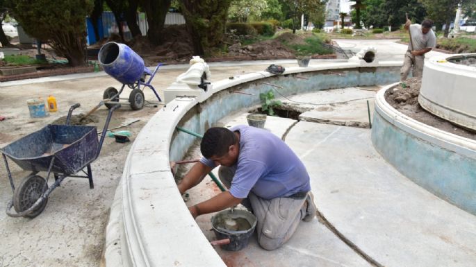 La obra en Plaza Centenario supera el 50% de avance