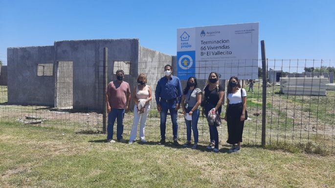 Avanza la construcción de las 66 viviendas del barrio El Vallecito