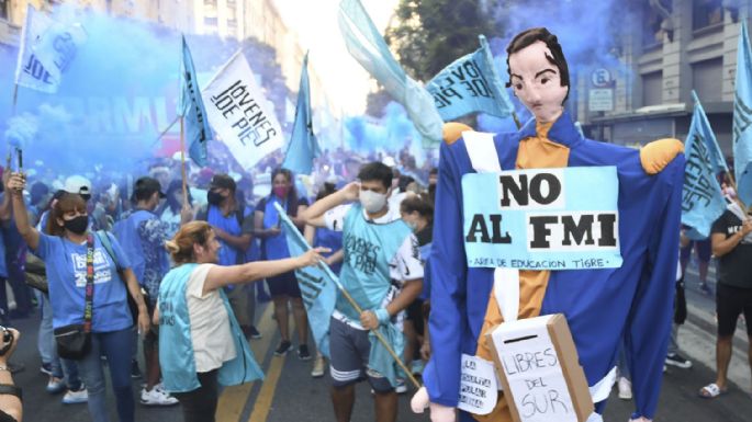 La izquierda realizó un acto contra el acuerdo con el FMI