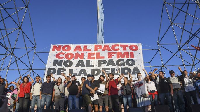 La izquierda realizó un acto contra el acuerdo con el FMI