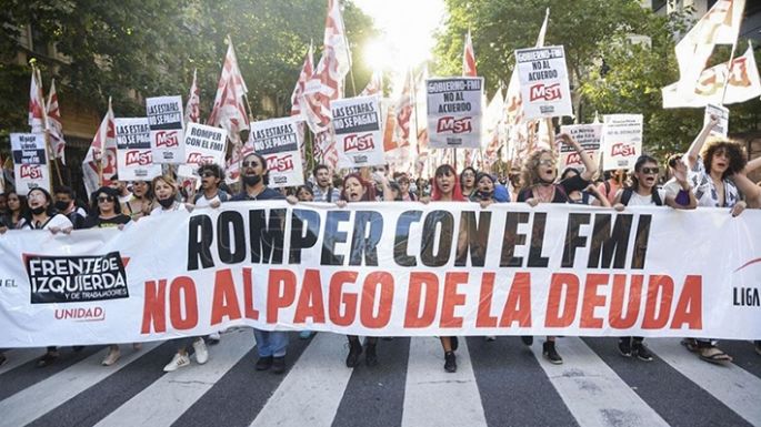 La Izquierda, a Plaza de Mayo contra el acuerdo con el FMI