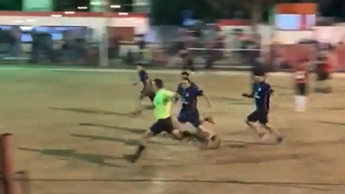 Jugadores quisieron linchar al árbitro en un partido de fútbol amateur