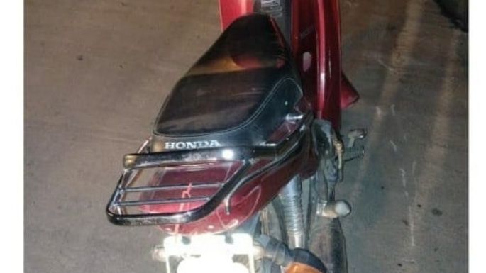 Accidente de tránsito entre una moto y una bici