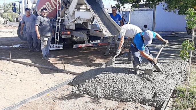 Trabajos en la plazoleta