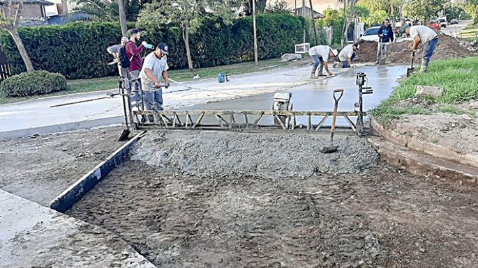 Importantes avances en la pavimentación