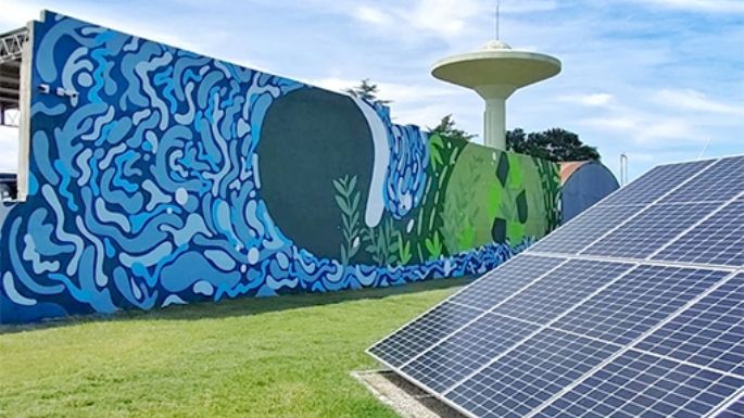 Mural por el Día del Agua