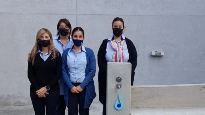 Aguas de Villa María inauguró un nuevo punto de hidratación