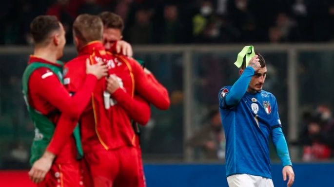 Italia perdió con Macedonia y no estará en el Mundial de Qatar