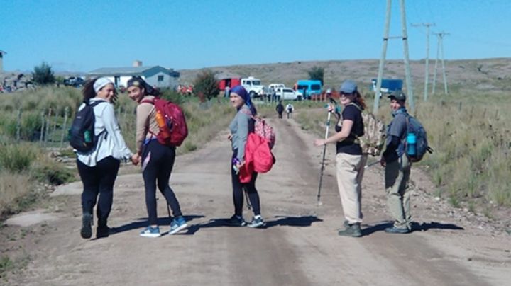Peregrinación de fe, piedra y camino