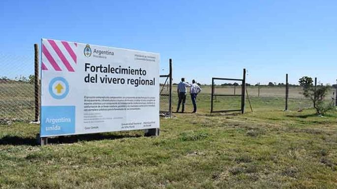 Instalaron el cerco perimetral en el vivero
