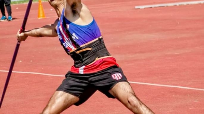Rodrigo Luna fue subcampeón en jabalina