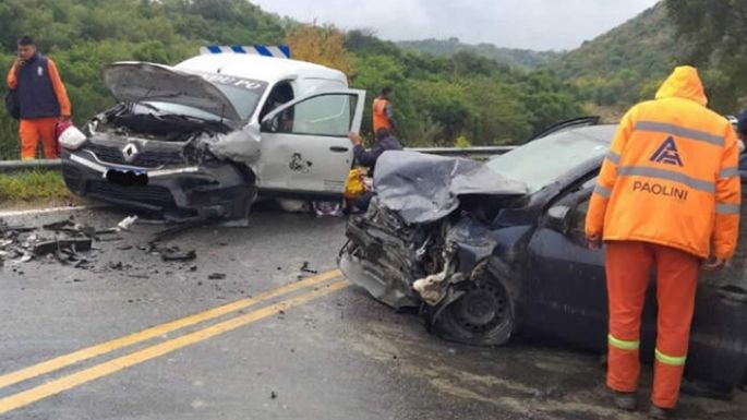 Cuatro automovilistas fueron hospitalizados