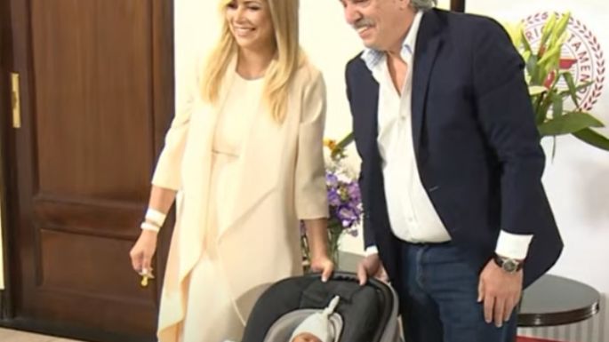 Alberto Fernández y Fabiola presentaron a su bebé Francisco